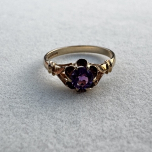 9ct Purple Stone Ring- Lauren Owens Jewellery