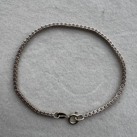 9ct Gold Box Chain Bracelet- Lauren Owens Jewellery