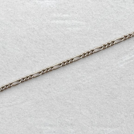 9ct Gold Classic Figaro Bracelet with Swivel Catch- Lauren Owens Jewellery