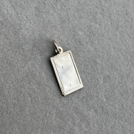 9ct Gold Rectangle Engraving Pendant- Lauren Owens Jewellery