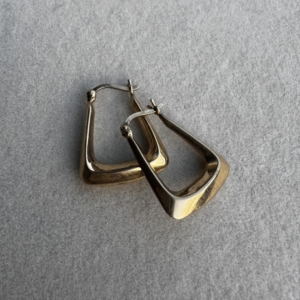 9ct Trapezoid Earrings - Lauren Owens Jewellery