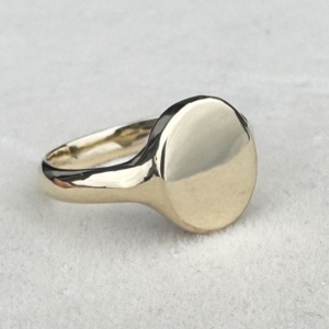 Chunky 9ct Gold Thumb Signet Ring- Lauren Owens Jewellery