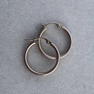 9ct Hollow Hoop Earrings- Lauren Owens Jewellery