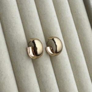 9ct Domed Hoop Earrings- Lauren Owens Jewellery