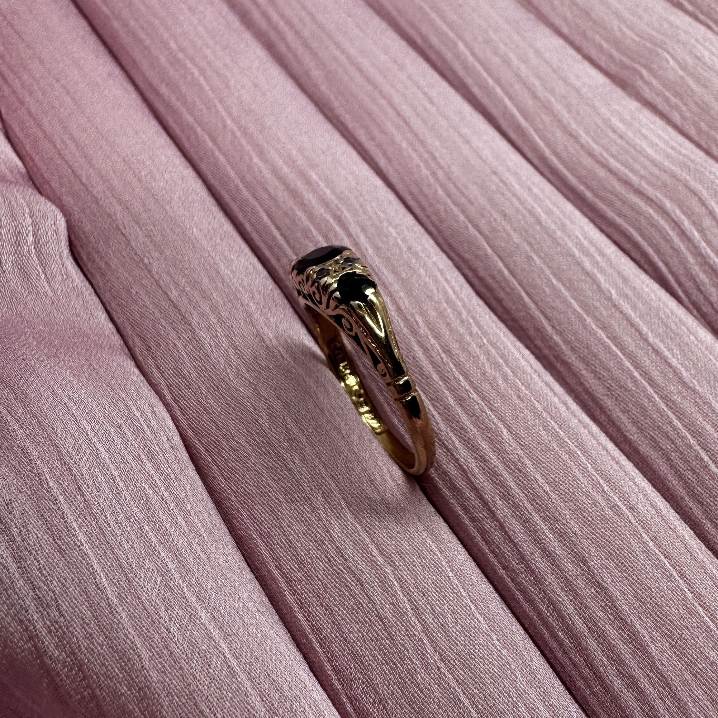 9ct Diamond Sapphire Gold Ring Lauren Owens Jewellery