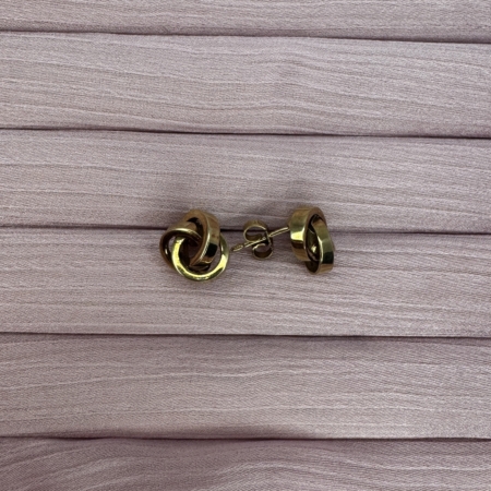 9ct Solid Twisted Gold Earrings Lauren Owens Jewellery