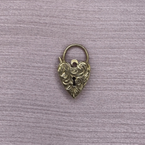 9ct gold large engraved padlock lauren owens jewellery