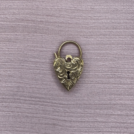 9ct gold large engraved padlock lauren owens jewellery