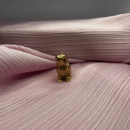 9ct gold pink gemstone eyed owl Lauren Owens Jewellery