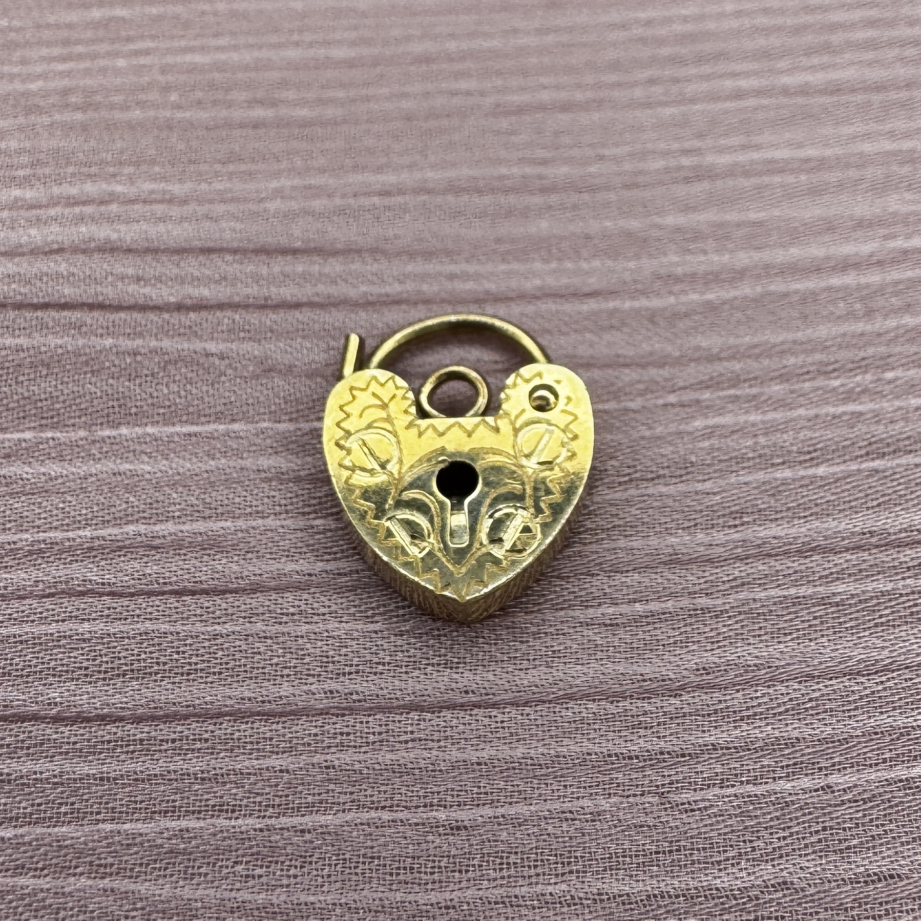 9ct Gold small Padlock Lauren Owens Jewellery