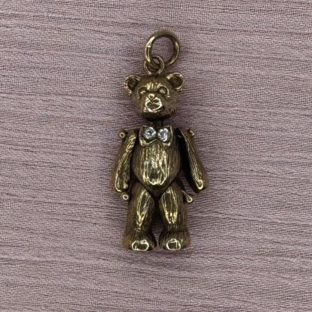 9ct gold teddy bear lauren owens jewellery