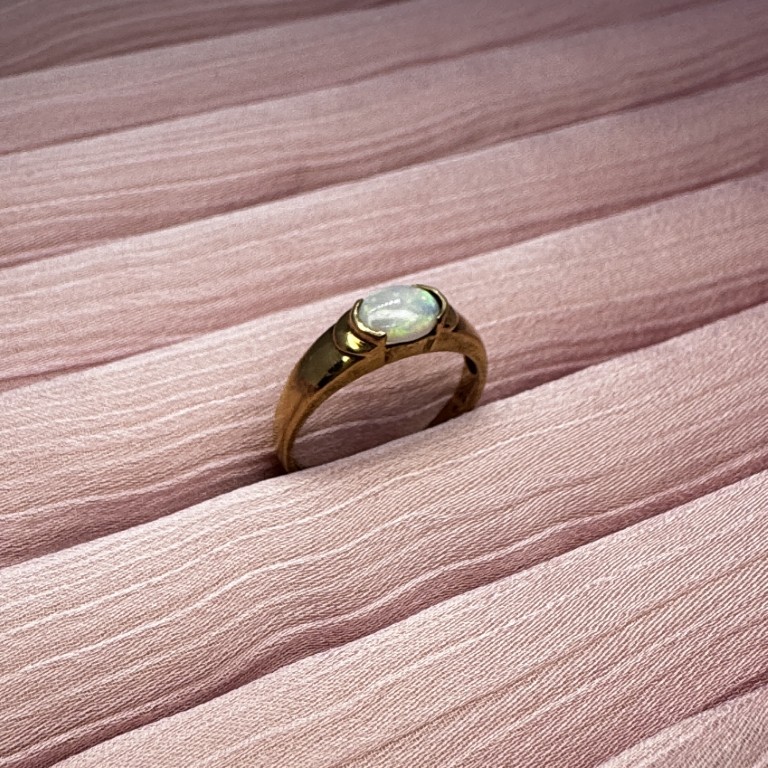 9ct gold opal ring - Image 4