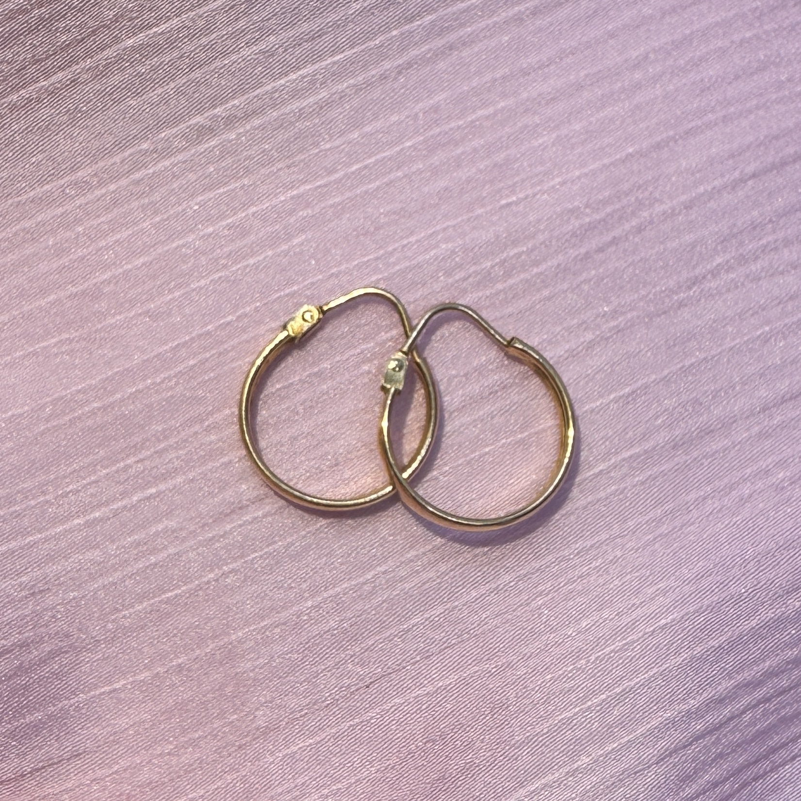 9ct Gold Hoop Earrings - Image 2
