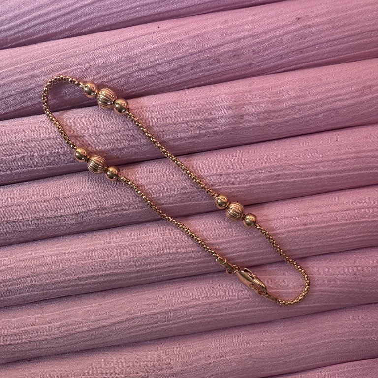 9ct Gold Bead Bracelet