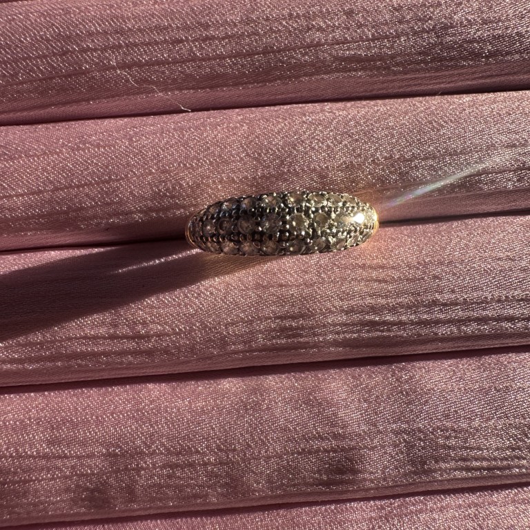 Vintage 9ct Gold Cubic Zirconia Dress Ring - Image 2