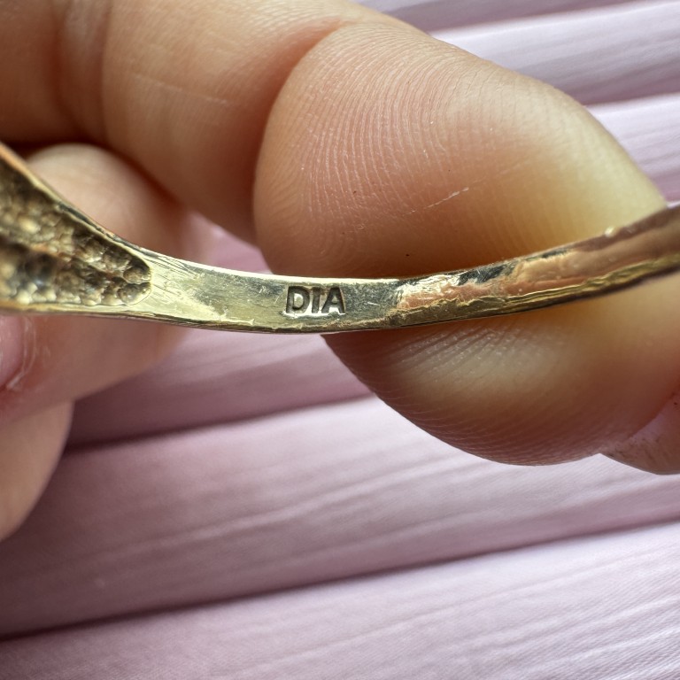9ct Gold Diamond-Cut Signet Ring - Image 5