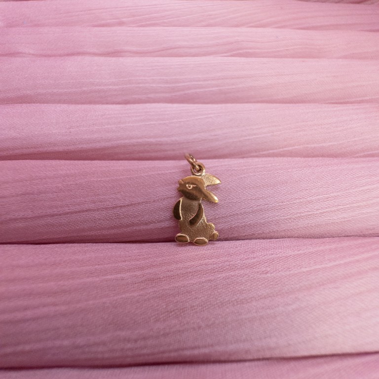 9ct Gold Rabbit Charm Pendant - Image 3