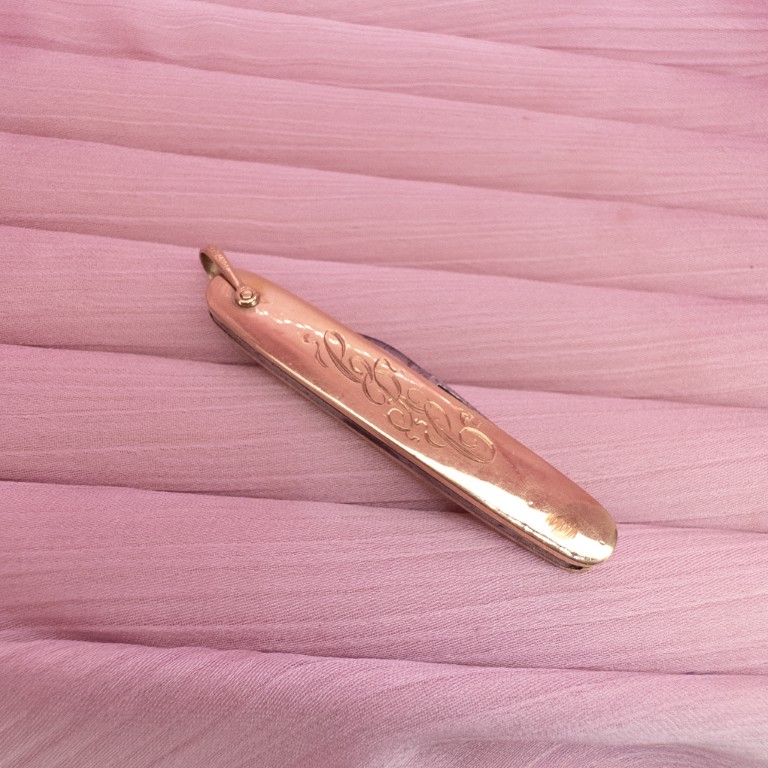 9ct Gold 1915 Double Penknife - Image 5