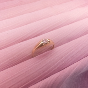 9ct Gold CZ Pinky Ring