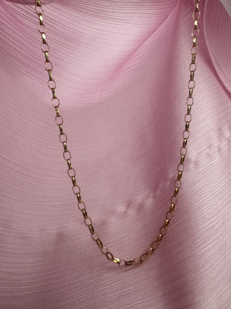 9ct Gold Diamond Cut Oval Belcher Chain - Image 7